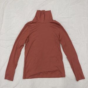 Uniqlo Salmon Pink Supima Cotton Turtleneck
